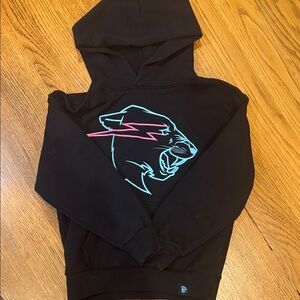 Mr. Beast Black Hoodie with Graphic